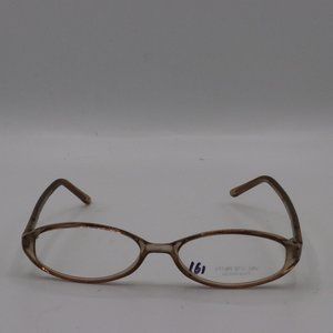 Creme Oval Translucent Vintage Unisex Deadstock Glasses 50 17 135